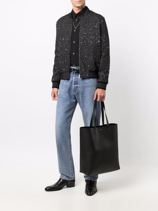 26SS 생로랑 볼드 쇼핑 백 676657 CSU0N 1000 NERO - SAINT LAURENT