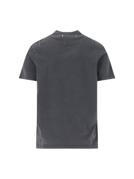 26SS 골든구스 골든 로고 프린트 반팔 티셔츠 GMP01220 P00067160318 Grey - GOLDEN GOOSE