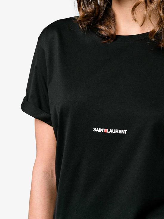 26SS 생로랑 반팔 티셔츠 460876 YB2DQ 1000 BLACK - SAINT LAURENT
