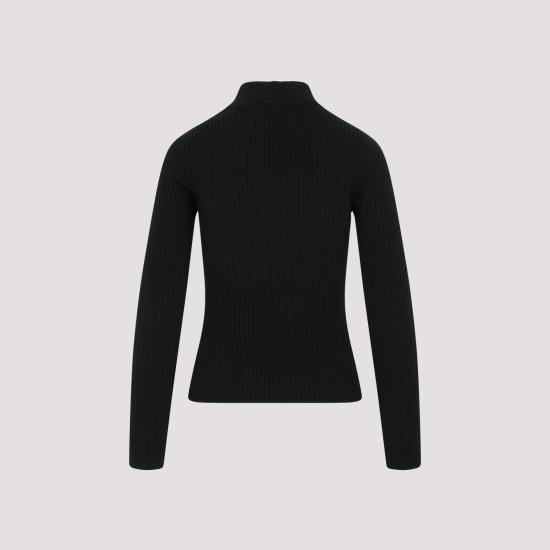 26SS 쿠레쥬 스웨터 PERMPU022FI0001 9999 BLACK - COURREGES
