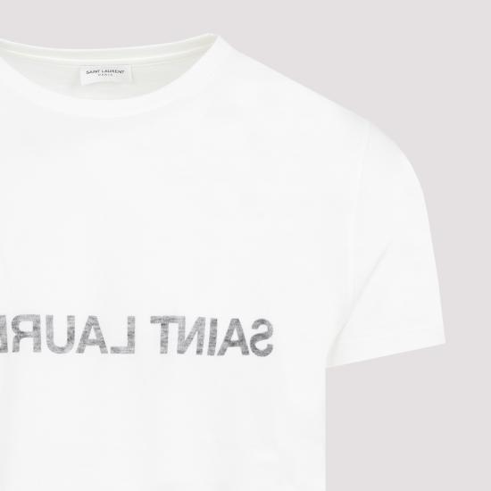 26SS 생로랑 반팔 티셔츠 663278 Y37AW 9744 NATUREL NOIR - SAINT LAURENT