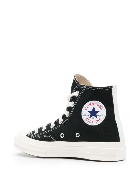 26SS 꼼데가르송 플레이 X 컨버스 스니커즈 P1K129 BLACK - COMME DES GARCONS PLAY CONVERSE