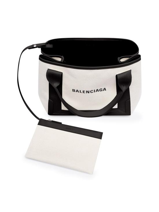 26SS 발렌시아가 NAVY 스몰 카바스백 339933 2HH3N 9260 NATURAL BLACK - BALENCIAGA