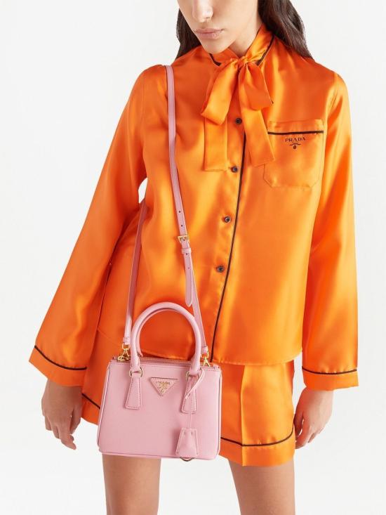 26SS 프라다 갤러리아 사피아노 레더 마이크로백 1BA906VOOM NZV F0442 PETALO - PRADA