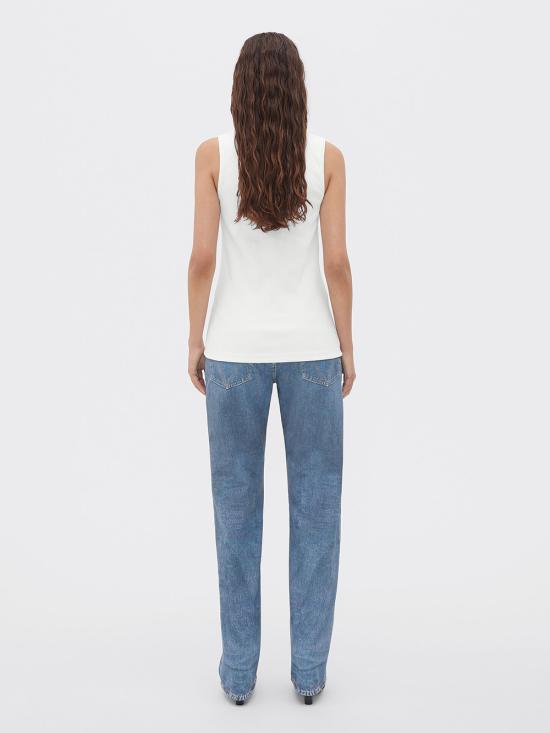 26SS 보테가베네타 민소매 티셔츠 715043 V2I50 9071 CHALK - BOTTEGA VENETA