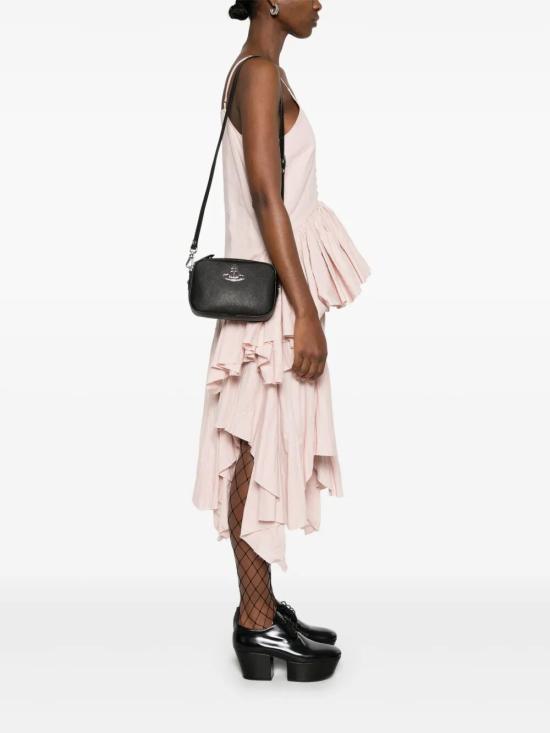 26SS 비비안웨스트우드 안나 사피아노 플레인 크로스바디백 48020003US0021 N401 BLACK - VIVIENNE WESTWOOD