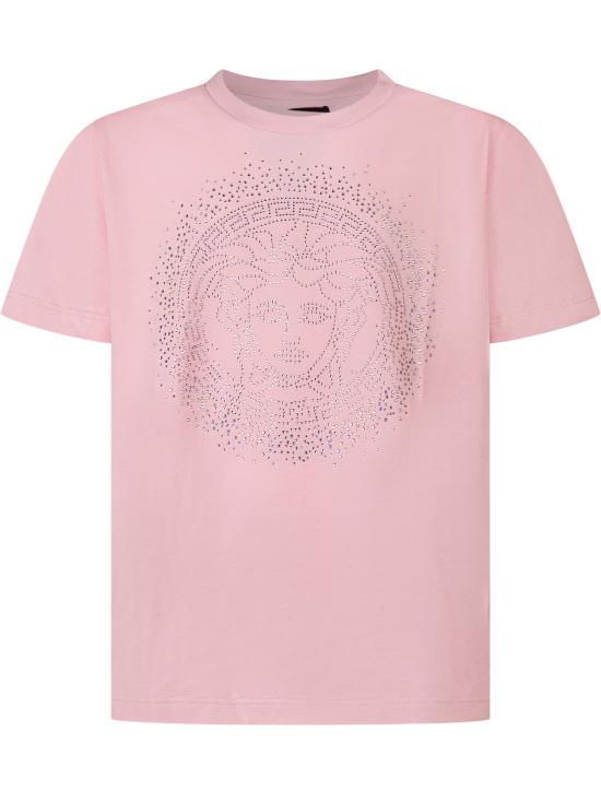 26SS [키즈] 베르사체 티셔츠 10181811A16961 2PY80 PASTEL PINK MULTICOLOR