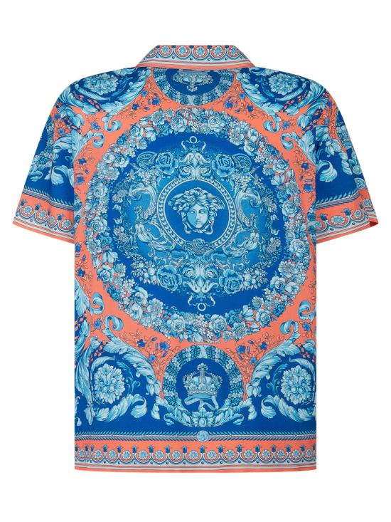 26SS [키즈] 베르사체 셔츠 10182611A16908 5UH60 BUTTERFLY BLUE APRICOT MILK - VERSACE