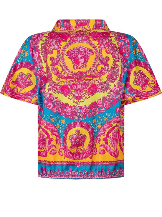 26SS [키즈] 베르사체 셔츠 10199581A16902 5PF70 CYCLAMEN PINK BUTTERFLY BLUE - VERSACE