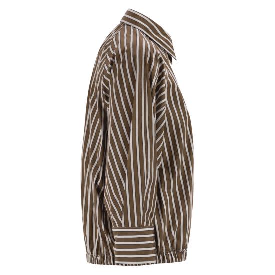 26SS 브루넬로 쿠치넬리 블라우스 MH749NA906 BROWN WHITE - BRUNELLO CUCINELLI