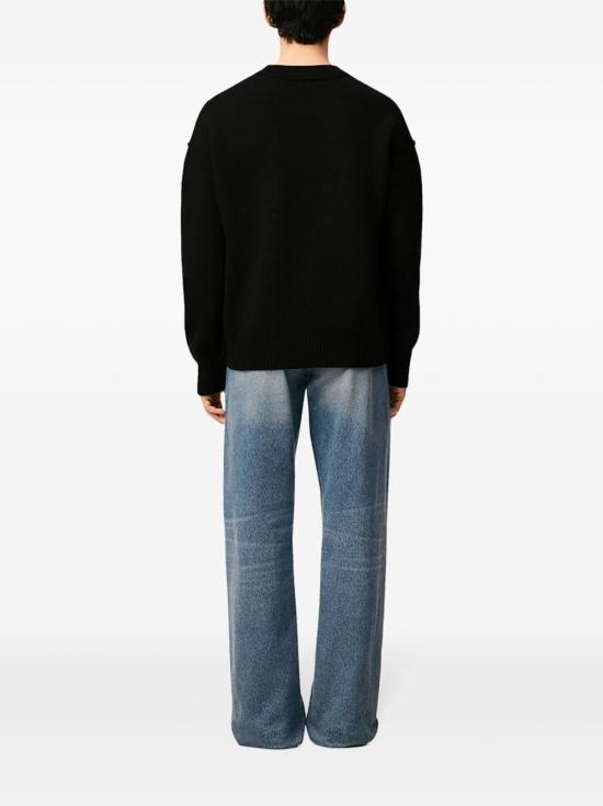 26SS 아미 빅 하트 울 크루넥 스웨터 UKS838018W 009 Black - AMI