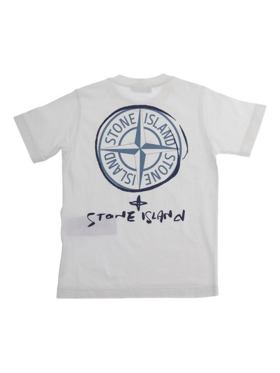 26SS [키즈] 스톤 아일랜드 티셔츠 2100009 S0377V0001 White - STONE ISLAND