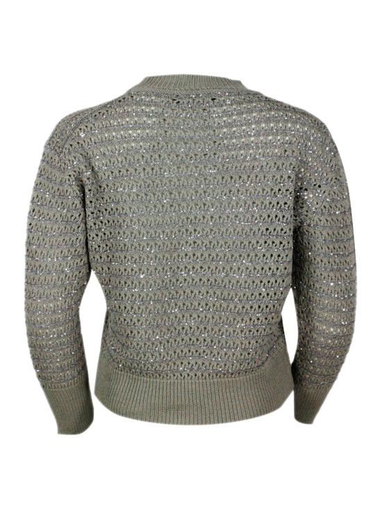 26SS 파비아나 필리피 루렉스 디테일 스웨터 MAD275F570L353 8195 Grey - FABIANA FILIPPI