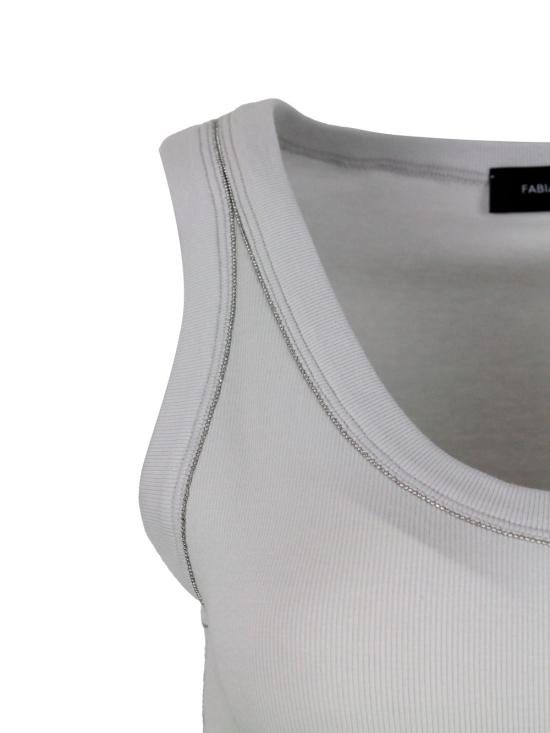 26SS 파비아나 필리피 반팔 티셔츠 JED265F150L180 8189 Grey - FABIANA FILIPPI