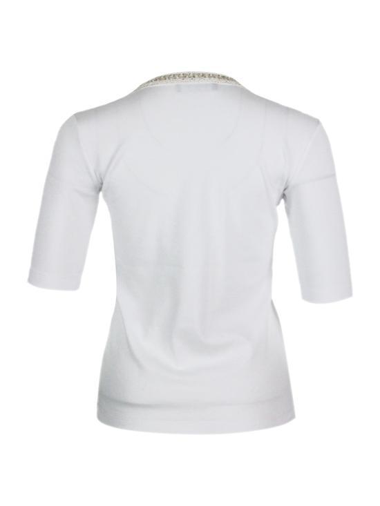 26SS 파비아나 필리피 반팔 티셔츠 JED275F151L454 VR1 White - FABIANA FILIPPI