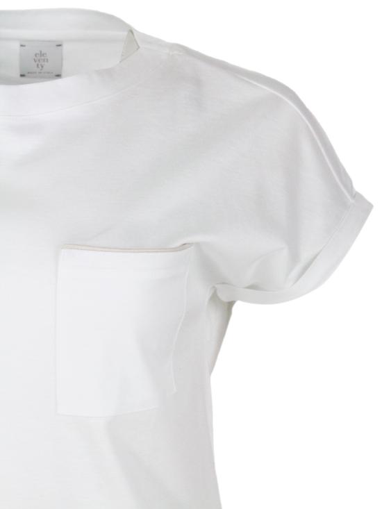 26SS 일레븐티 반팔 티셔츠 K80TSHI03 N 01 90 Bianco rosa - ELEVENTY