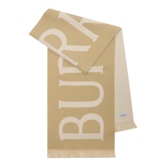 26SS 버버리 로고 울 스카프 8109562 A2021 Beige