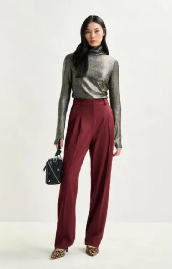  에센셜앤트워프 터틀넥 에센셜 앤트워프 일레베이트 메탈릭 저지  탑 실버 - ESSENTIEL ANTWERP