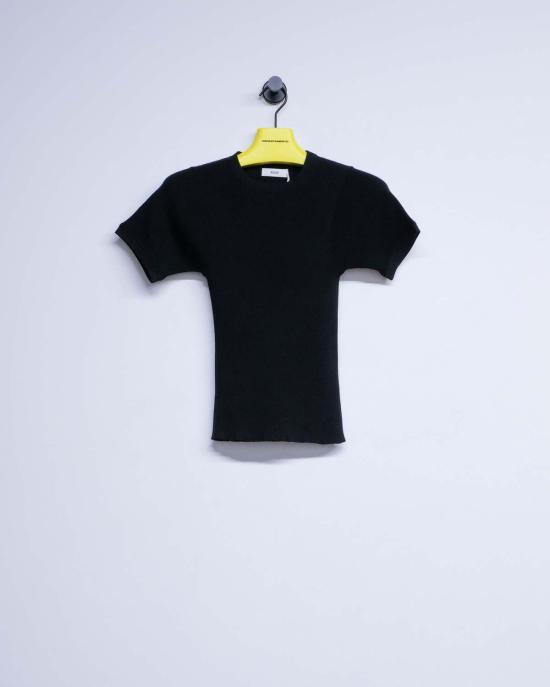  리에르 반팔 티셔츠 리어 실크 파인 립 티셔츠 - RIER