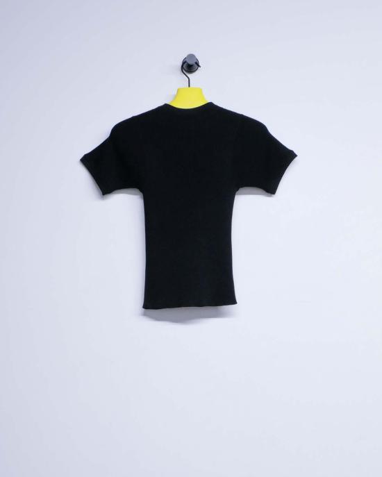  리에르 반팔 티셔츠 리어 실크 파인 립 티셔츠 - RIER