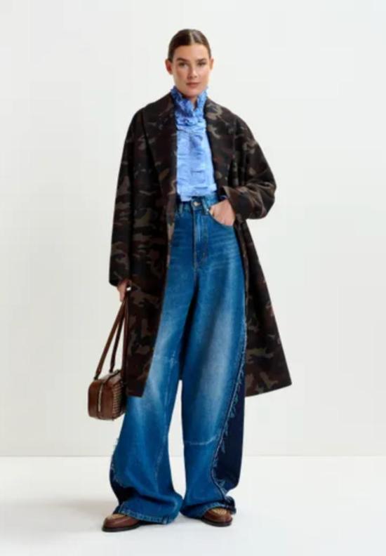  에센셜앤트워프 코트 Essentiel 앤트워프 불완전 카모  위장 - ESSENTIEL ANTWERP