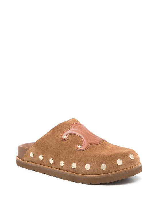 26SS 셀린느 피테아 클로그 363013954C 18NC Leather Brown - CELINE