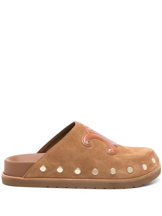 26SS 셀린느 피테아 클로그 363013954C 18NC Leather Brown