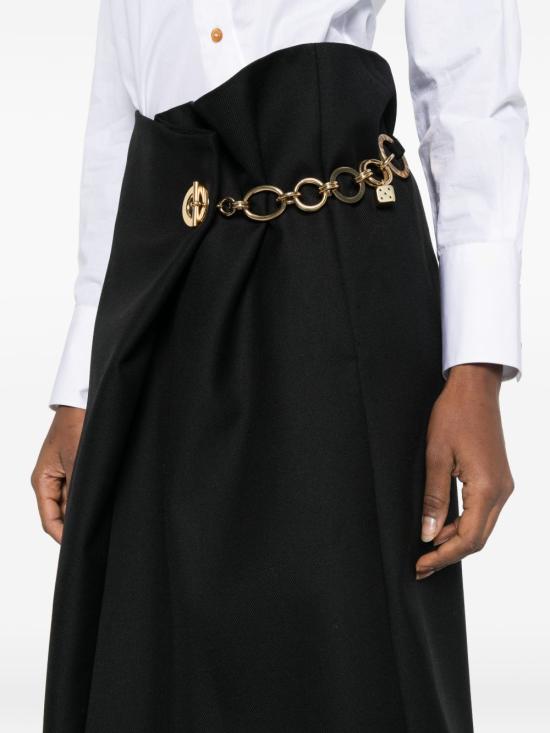 26SS 셀린느 미디 스커트 RJ081 523K38NO Black - CELINE