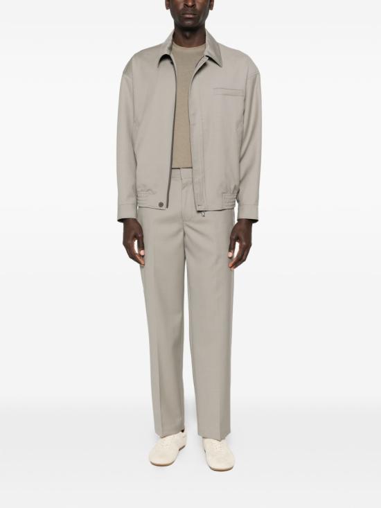 26SS 엠포리오 아르마니 스트레이트 팬츠 EM005365 AF24469U8049 Dove Grey - EMPORIO ARMANI