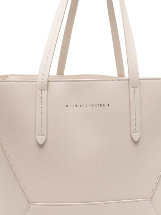 26SS 브루넬로 쿠치넬리 모닐리 카프스킨 BC 듀오 백 MBXAD2571 C8905 Ivory - BRUNELLO CUCINELLI