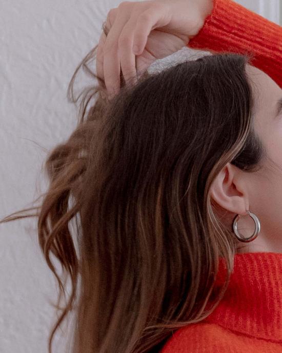  Common Muse 이어링 커먼 뮤즈 실버 후프  실버 - OTHER BRANDS