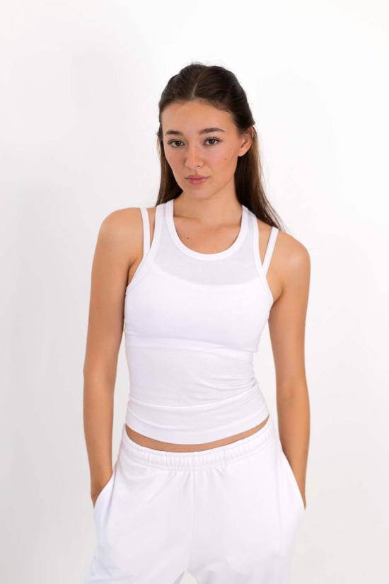  On/off essentials 민소매 티셔츠 켜짐/꺼짐 필수품, 필수 탱크 - OTHER BRANDS