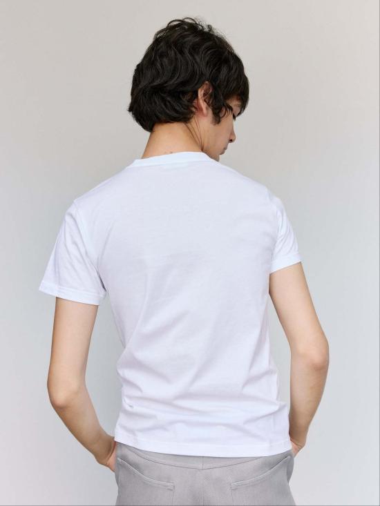  리에르 반팔 티셔츠 리어 저지 코튼 슬림핏 티셔츠 - RIER