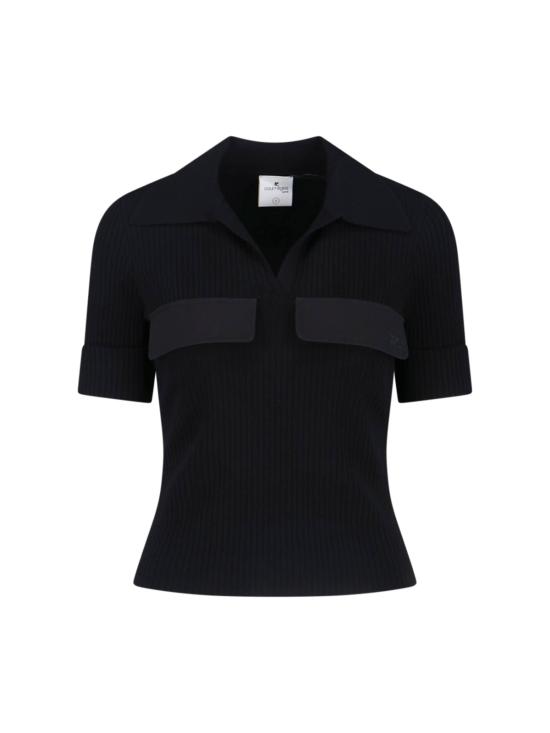 26SS 쿠레쥬 반팔 티셔츠 126MPO053FI0001 9999 Black