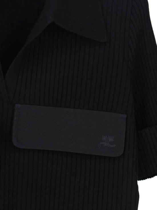 26SS 쿠레쥬 반팔 티셔츠 126MPO053FI0001 9999 Black - COURREGES