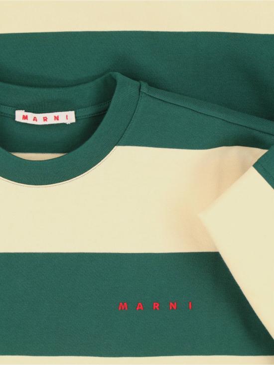 26SS 마르니 반팔 티셔츠 HUMU0287S0 UTC580 STV60 Yellow - MARNI