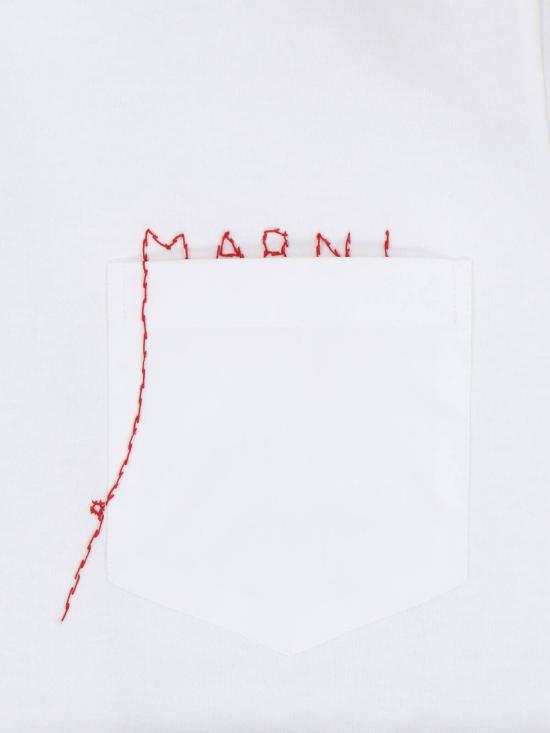 26SS 마르니 반팔 티셔츠 THJE0378QS UTC446 00W01 White - MARNI