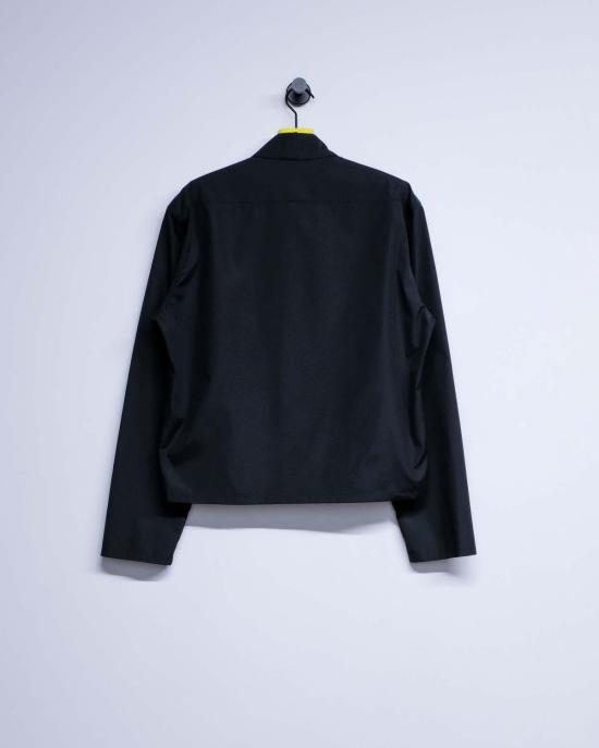  리에르 긴팔 셔츠 리어 블랙 포플린 코튼 미니 셔츠 - RIER