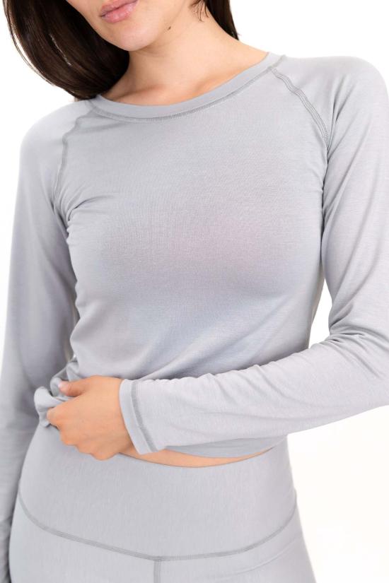  온오프 에센셜즈 긴팔 티셔츠 온/오프 에센셜 데일리 롱슬리브 탑 - ON/OFF ESSENTIALS