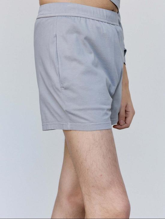  [키즈] 리에르 쇼츠/버뮤다 리어 라이트 그레이 코튼 저지 반바지 - RIER