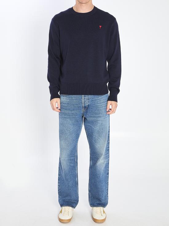 26SS 아미 스웨터 HKS826001414 BLUE - AMI