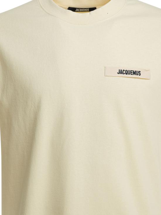 26SS 자크뮈스 그로그랭 로고 티셔츠 TSM00133AJ00226BEIGE - JACQUEMUS