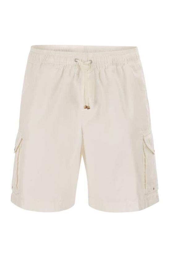 26SS 브루넬로 쿠치넬리 스트레이트 팬츠 M252DU0025 C2200 WHITE