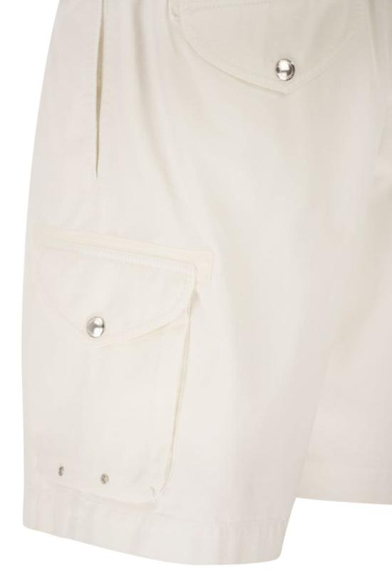 26SS 브루넬로 쿠치넬리 스트레이트 팬츠 M252DU0025 C2200 WHITE - BRUNELLO CUCINELLI