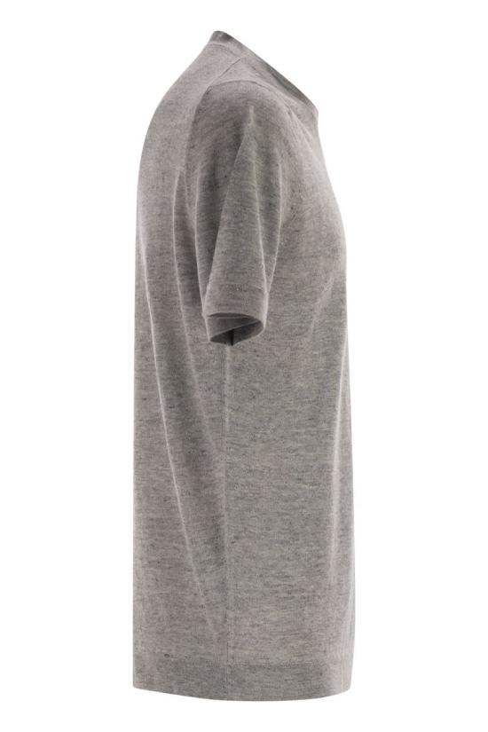 26SS 브루넬로 쿠치넬리 반팔 티셔츠 M2L00340 C2951 GREY - BRUNELLO CUCINELLI