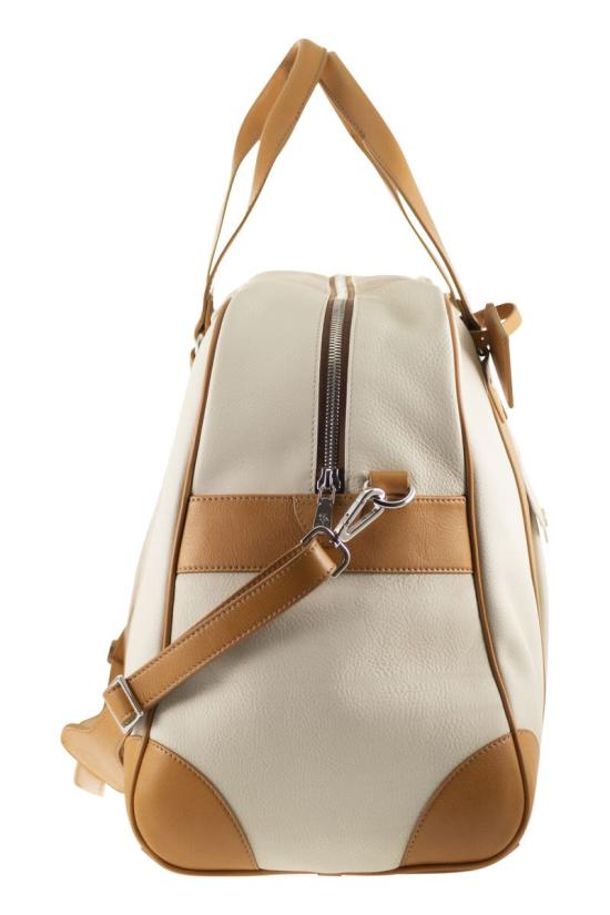 26SS 브루넬로 쿠치넬리 그레인드 카프스킨 스트리트 백 MBATBU394 COK17 NATURAL - BRUNELLO CUCINELLI