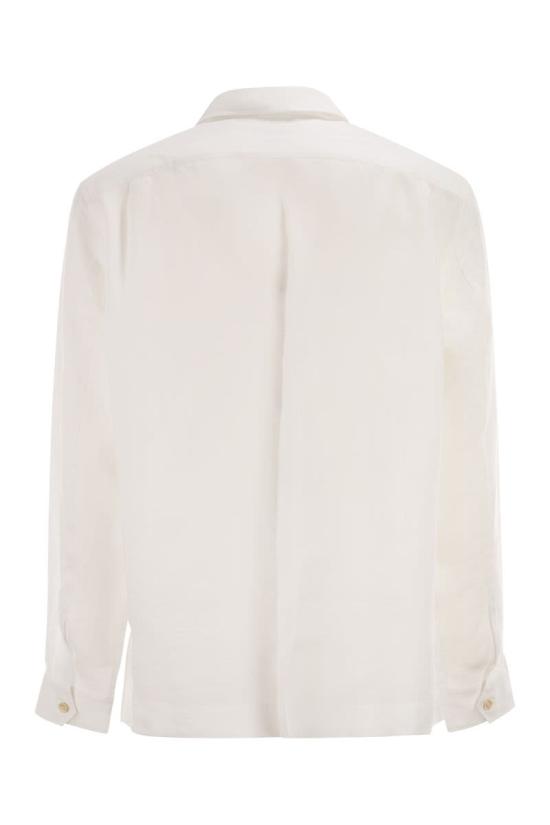 26SS 브루넬로 쿠치넬리 이지 핏 리넨 셔츠 MM6840618 C001 WHITE - BRUNELLO CUCINELLI