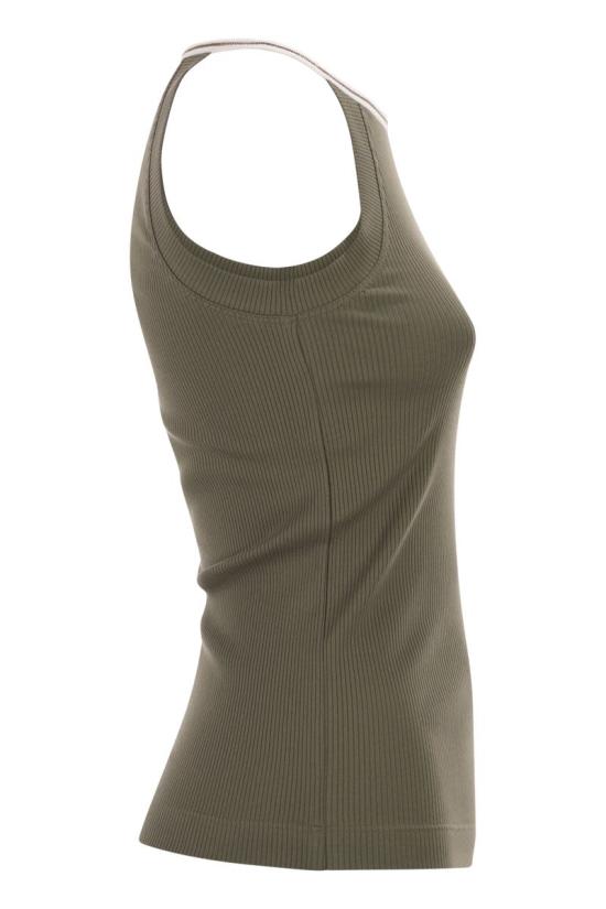 26SS 브루넬로 쿠치넬리 반팔 티셔츠 MG902DO320 CLY21 OLIVE - BRUNELLO CUCINELLI