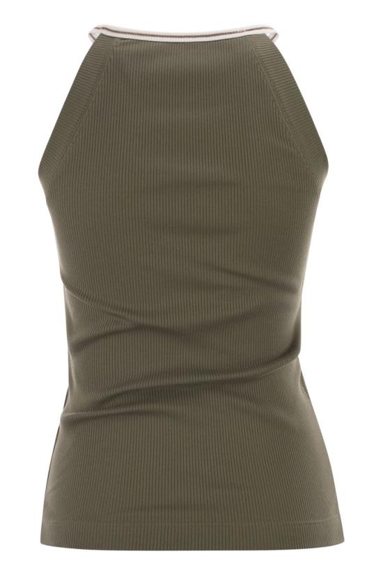 26SS 브루넬로 쿠치넬리 반팔 티셔츠 MG902DO320 CLY21 OLIVE - BRUNELLO CUCINELLI