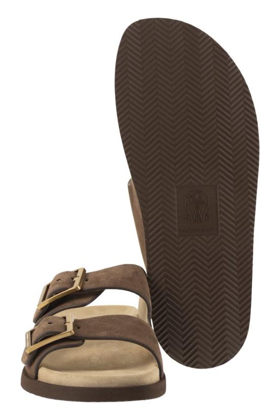 26SS 브루넬로 쿠치넬리 샌들 MZUSOLY235 CAY70 BROWN - BRUNELLO CUCINELLI